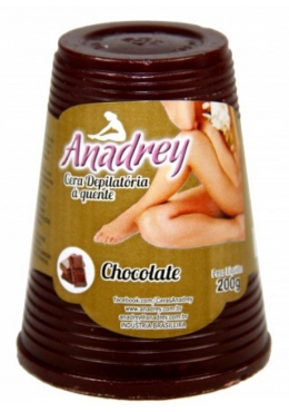 Cera Quente Depilatória Chocolate Preto Anadrey 200g
